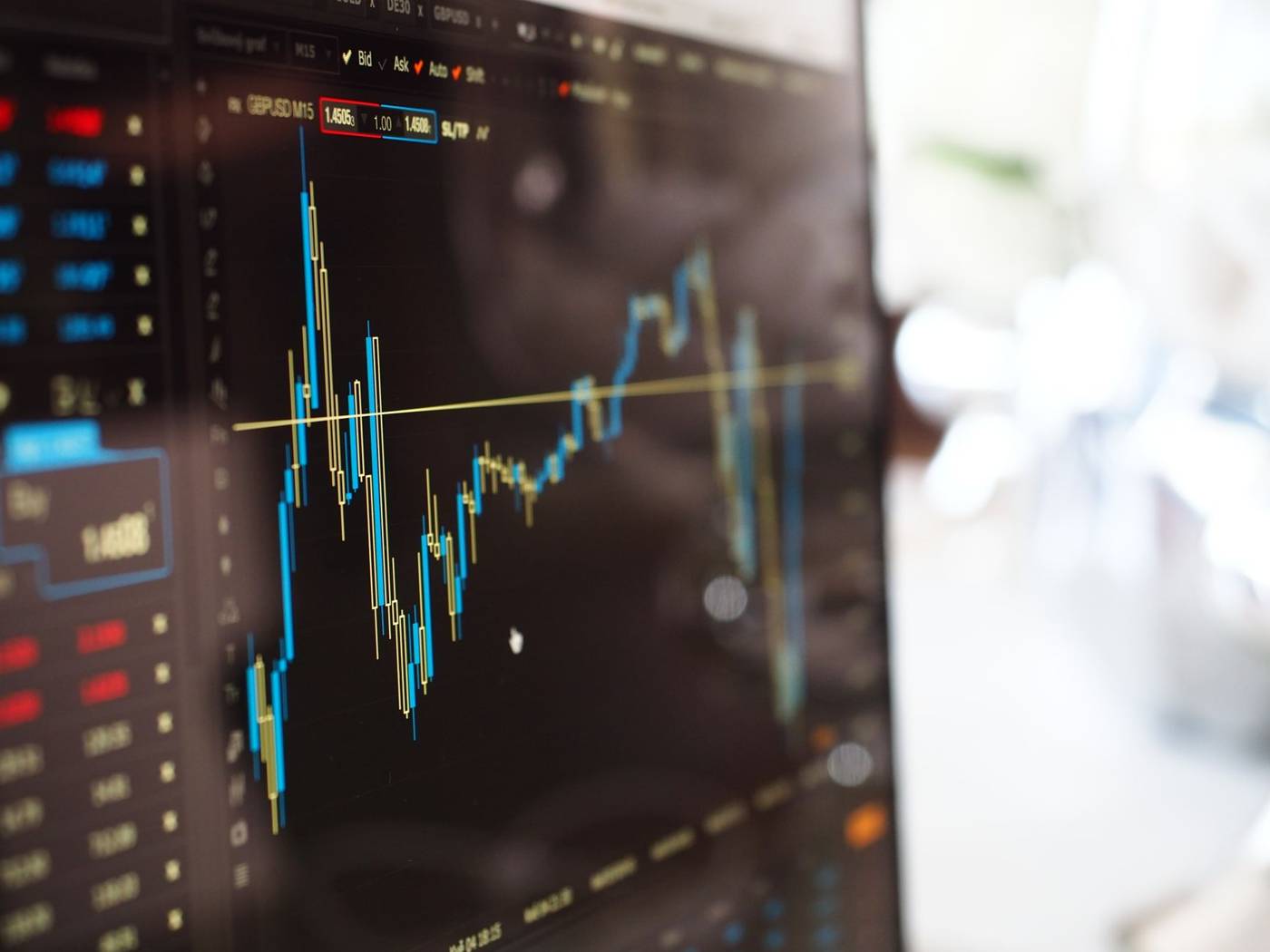 Bond market trading floor
