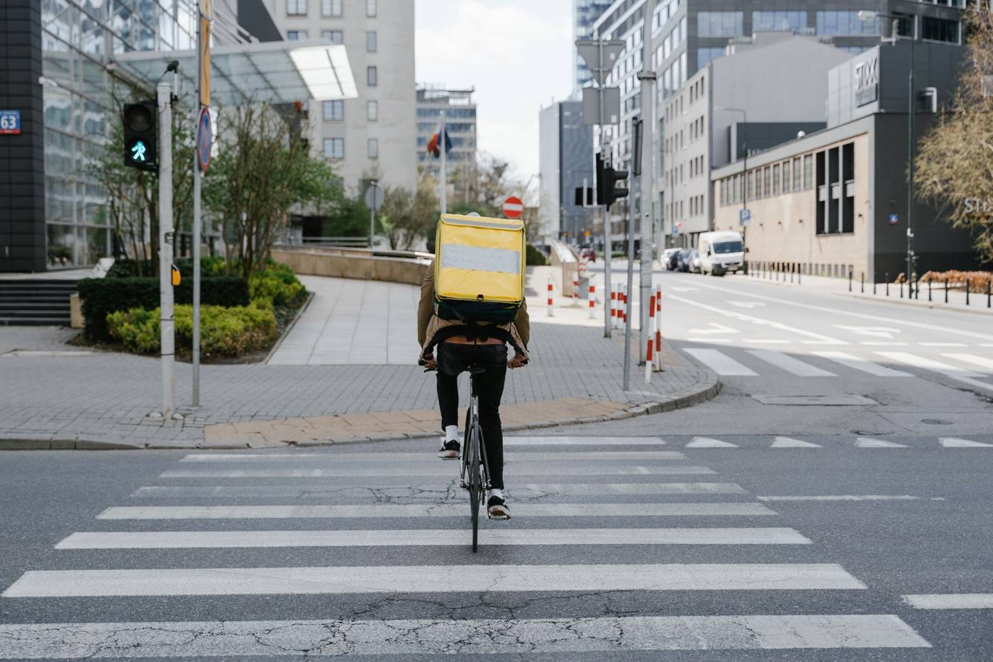 Food delivery courier bike
