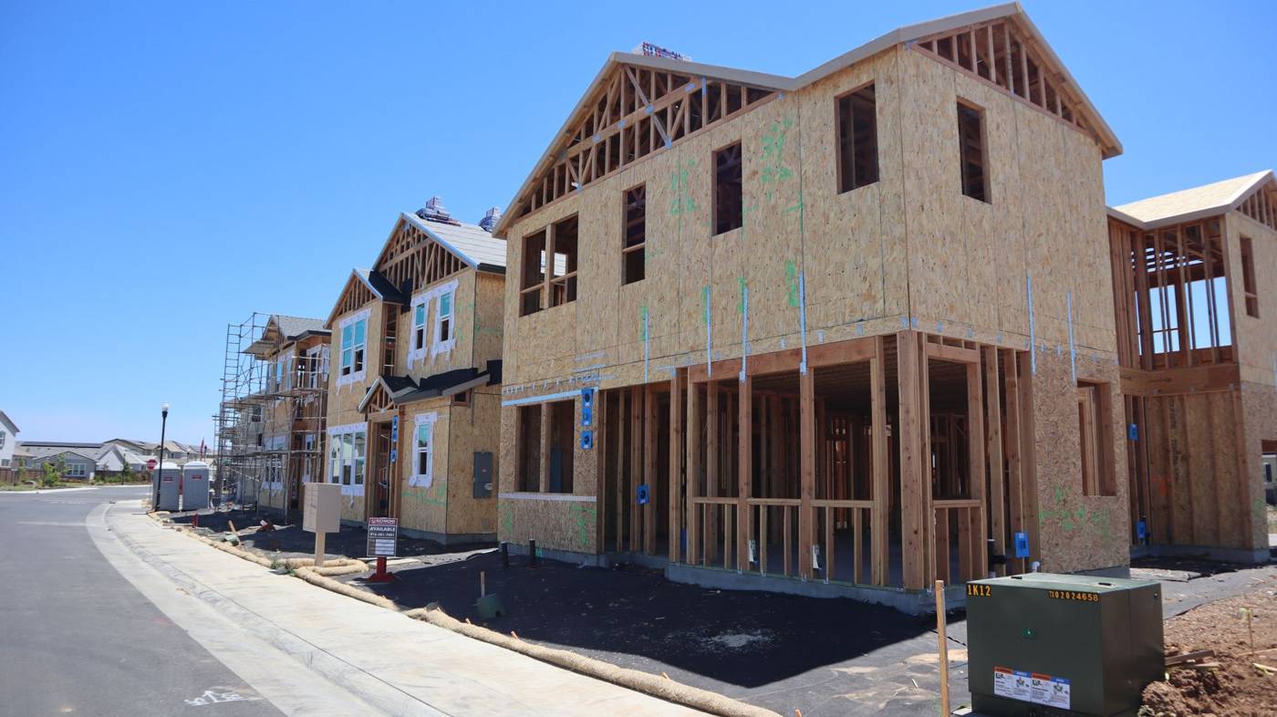 Residential housing construction site