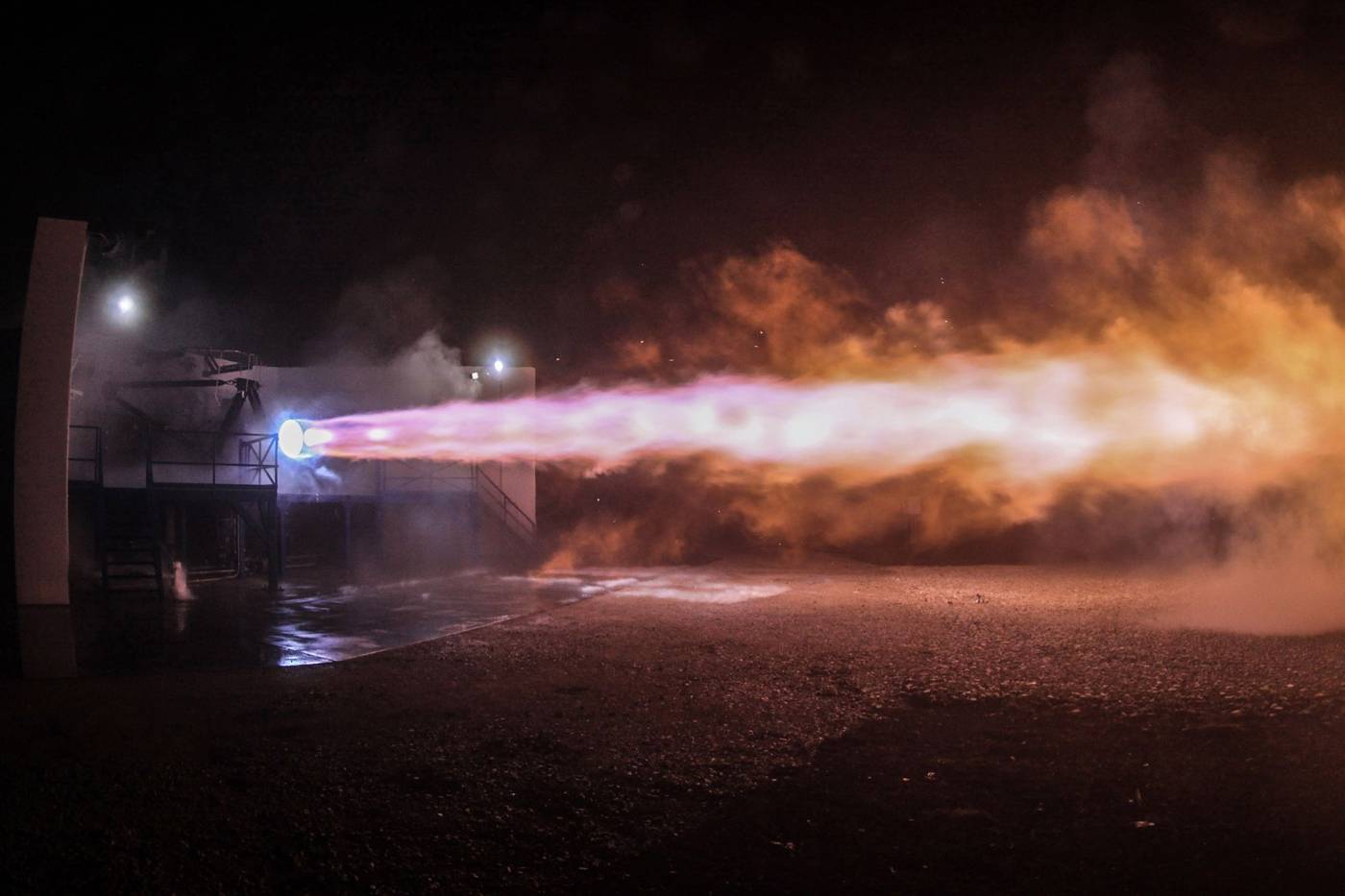 Rocket launch night