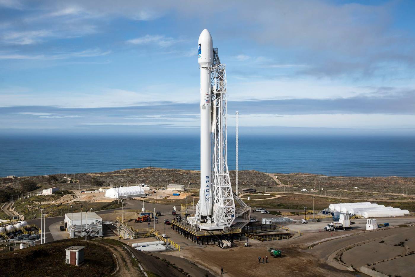Spacex rocket launch pad