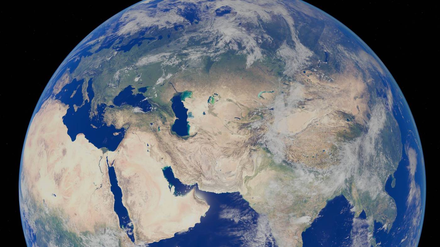 Strait of hormuz satellite view