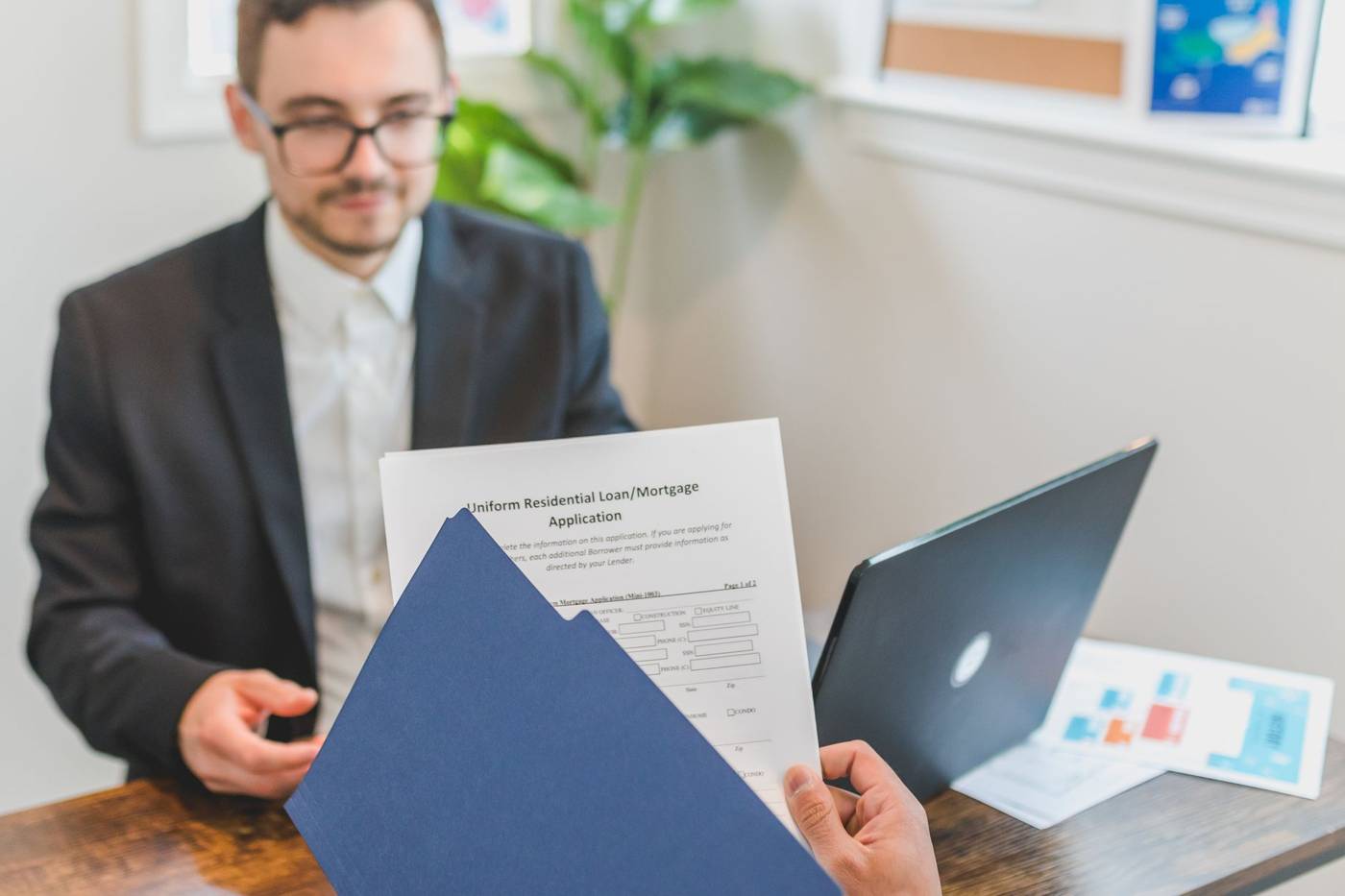 Student loan documents desk